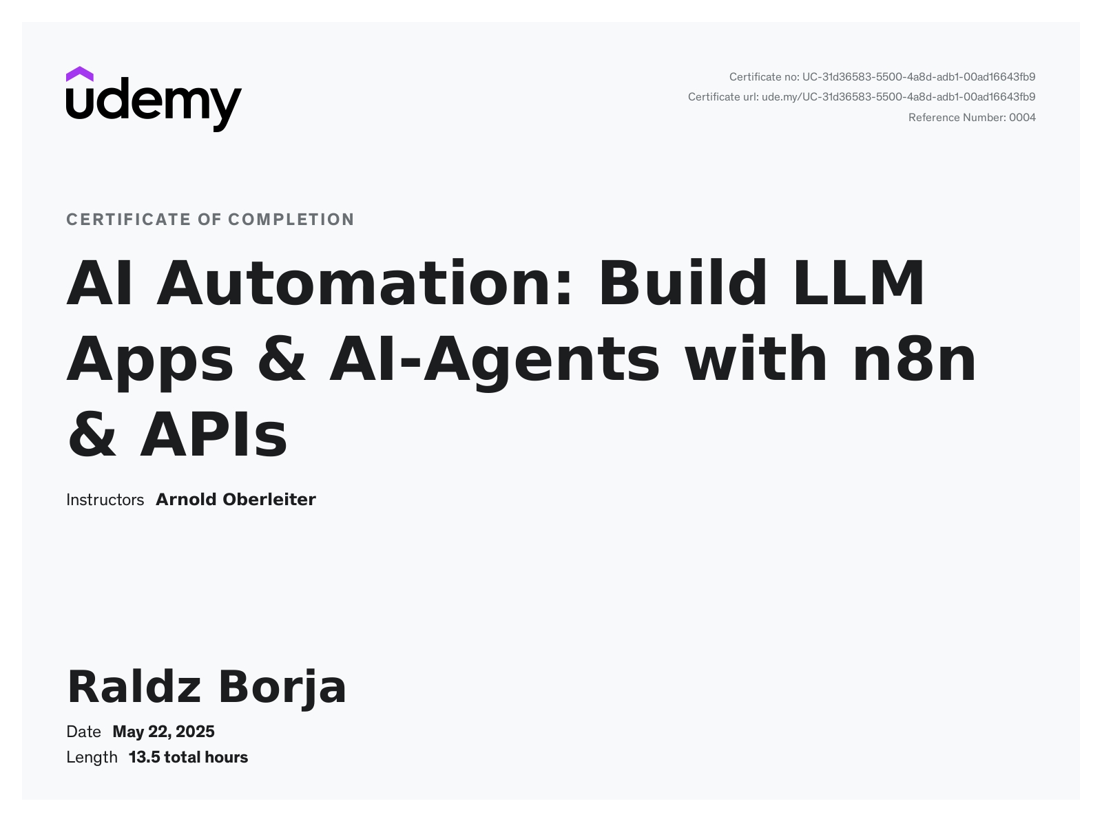AI Automation -Build LLM Apps & AI-Agents with n8n & APIs